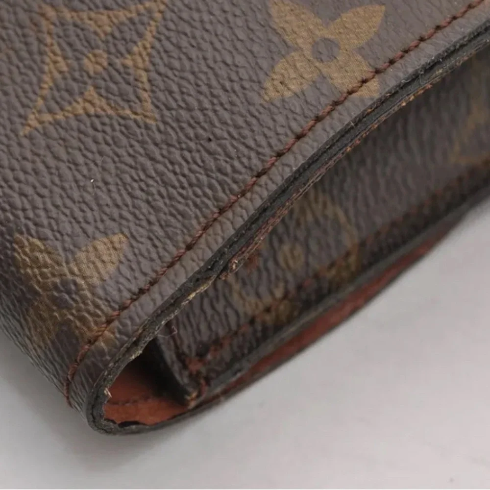 Louis Vuitton Monogram Poche Ministre Document Case Authentic Vintage 70s Model